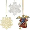 2023 Star, Snowflake, And Angel Tree Ornament Set