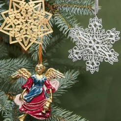 2023 Star, Snowflake, And Angel Tree Ornament Set