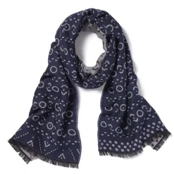 African Geometric Patterns Unisex Wool-Blend Scarf