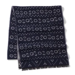 African Geometric Patterns Unisex Wool-Blend Scarf
