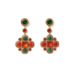 Algerian Cluster Drop Earrings