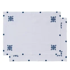 Alnour Moroccan Motif Embroidered Placemat Set