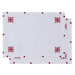 Alnour Moroccan Motif Embroidered Placemat Set