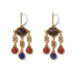 Ancient Gems Chandelier Earrings