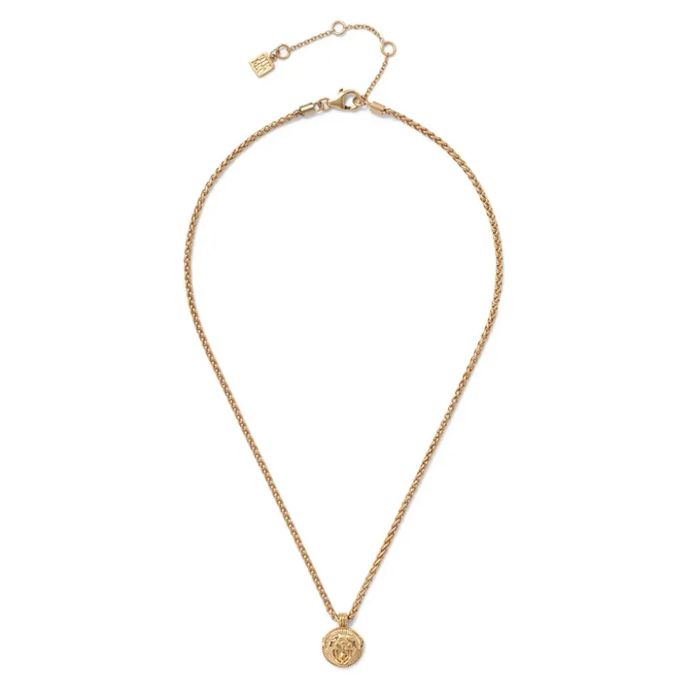 Ancient Lion Pendant Necklace