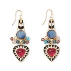 Atef Crown Statement Drop Earrings