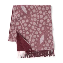 Basket-Weave Pattern Reversible Wool Scarf