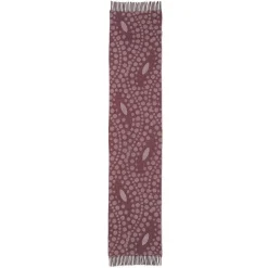 Basket-Weave Pattern Reversible Wool Scarf