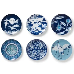 Blue & White Salad Plate Set