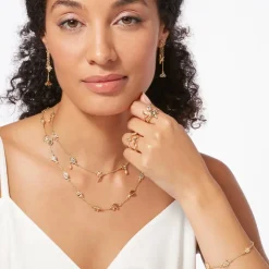 British Tree Of Life Chandelier Earrings With Charms