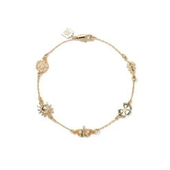 British Tree Of Life Five-Charm Bracelet