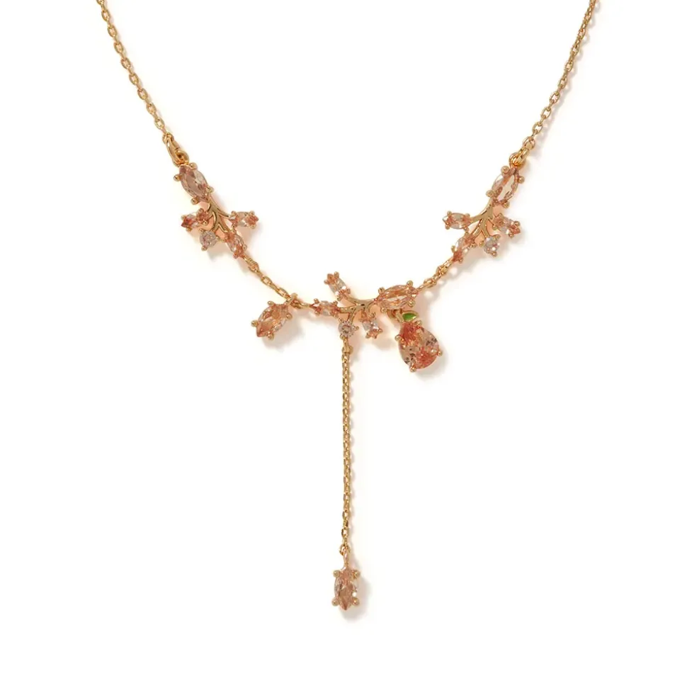 British Tree Of Life Y-Necklace With Charms