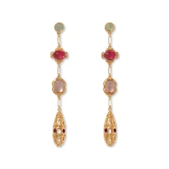 Cascading Gems Drop Earrings