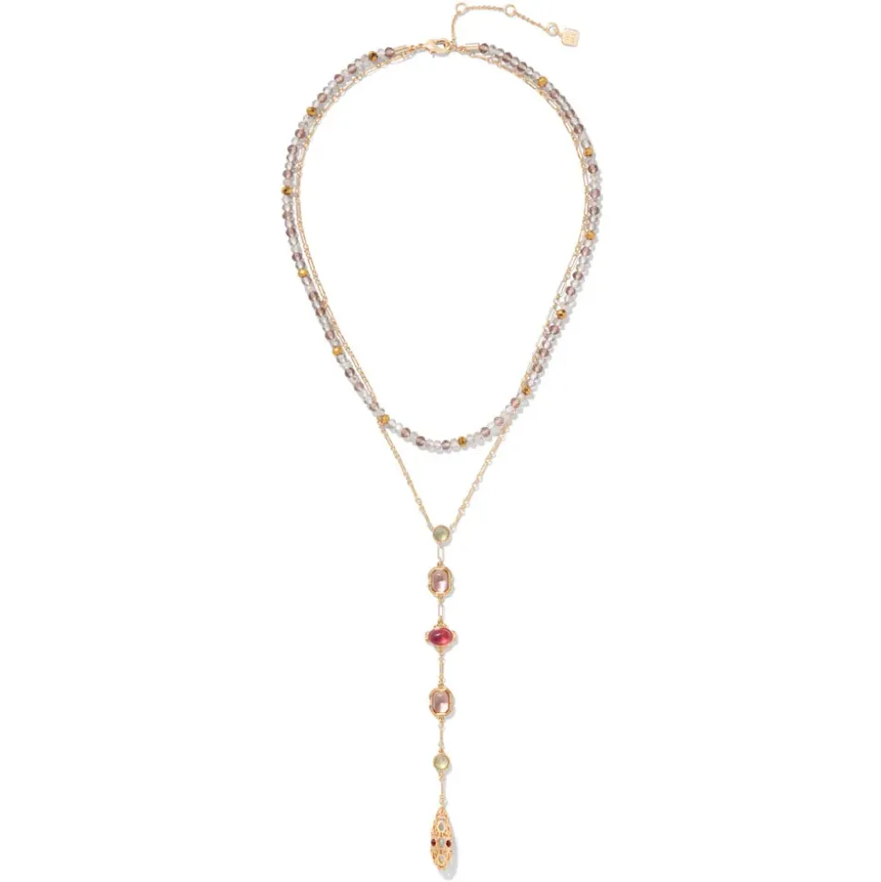 Cascading Gems Y-Necklace