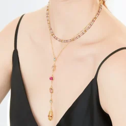 Cascading Gems Y-Necklace