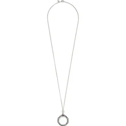 Celestial Octagonal Magnifier Pendant Necklace