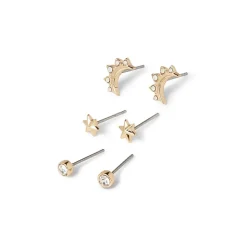 Celestial Symbols Stud Earrings Set