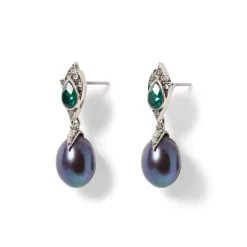 Chelsea Peacock Pearl Drop Earrings