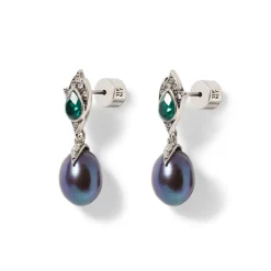 Chelsea Peacock Pearl Drop Earrings