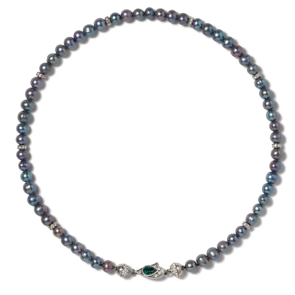 Chelsea Peacock Pearl Necklace