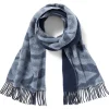 Chinese Cloud Reversible Unisex Wool Scarf