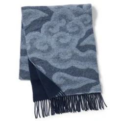 Chinese Cloud Reversible Unisex Wool Scarf