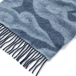 Chinese Cloud Reversible Unisex Wool Scarf