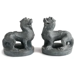 Chinese Guardian Figure Bookends