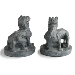 Chinese Guardian Figure Bookends