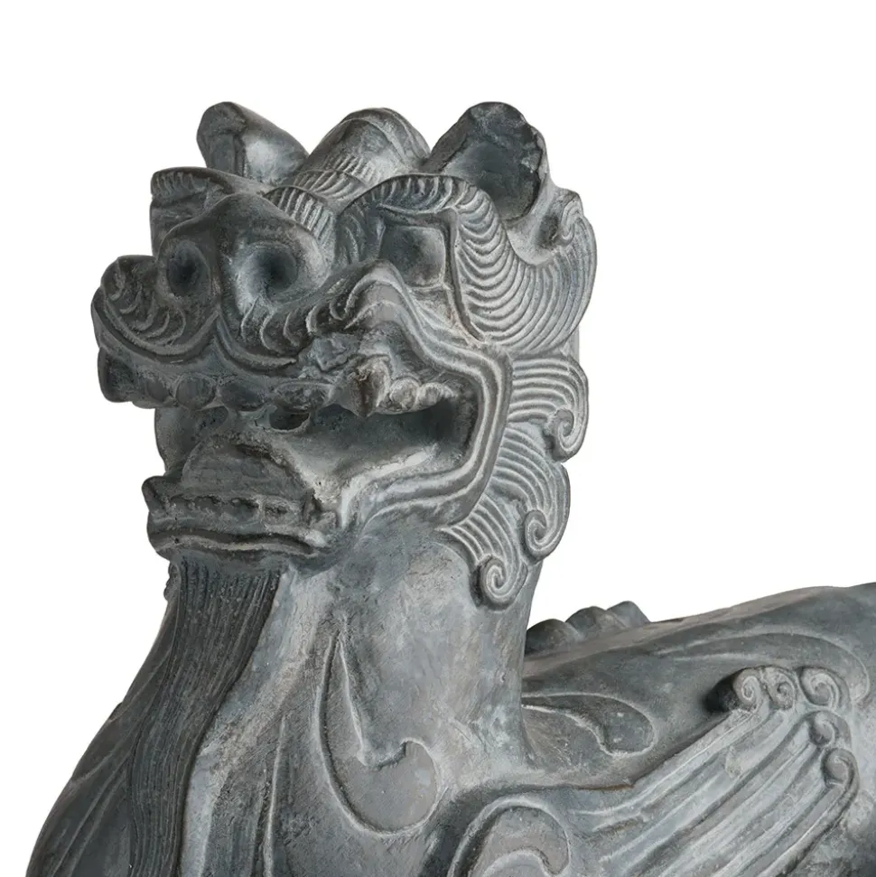 Chinese Guardian Figure Bookends