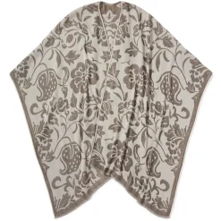 Chinese Lotus Oversize Ruana