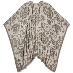 Chinese Lotus Oversize Ruana