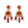Classical Carnelian Chandelier Earrings