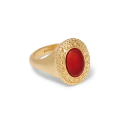 Classical Carnelian Signet Ring