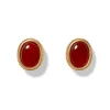 Classical Carnelian Stud Earrings