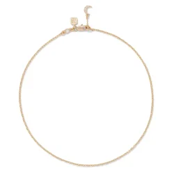 Crescent Moon Cable Chain Choker