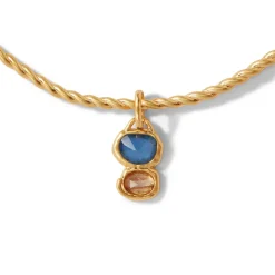 Cypriot Twist Collar Necklace And Triple-Drop Earrings Set