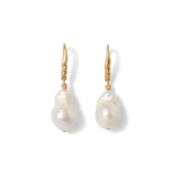Cypriot Twist Pearl Drop Earrings