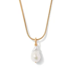 Cypriot Twist Pearl Pendant Necklace