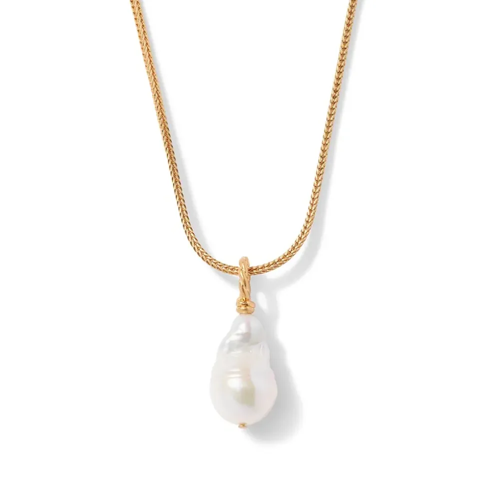 Cypriot Twist Pearl Pendant Necklace