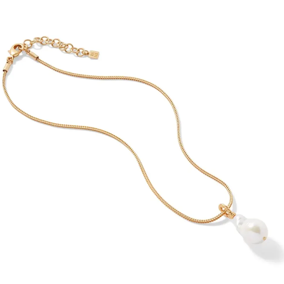 Cypriot Twist Pearl Pendant Necklace