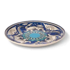 De Morgan Stylized Dragons Serving Plate