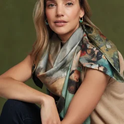 Degas Impressions Double-Sided Square Silk Scarf
