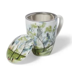 Dehn Spring In Central Park Covered Mug With Tea Infuser