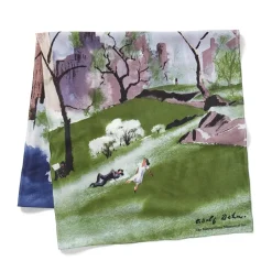 Dehn Spring In Central Park Square Silk Scarf