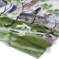 Dehn Spring In Central Park Square Silk Scarf