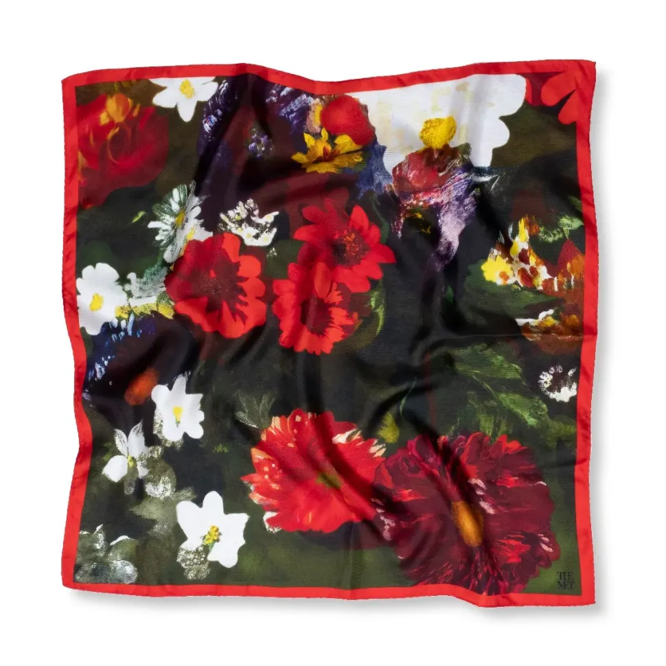 Delacroix Basket Of Flowers Neckerchief