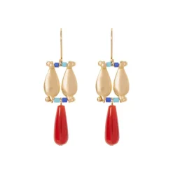 Egyptian Fringe Drop Earrings
