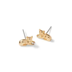Egyptian New Kingdom Cat Stud Earrings
