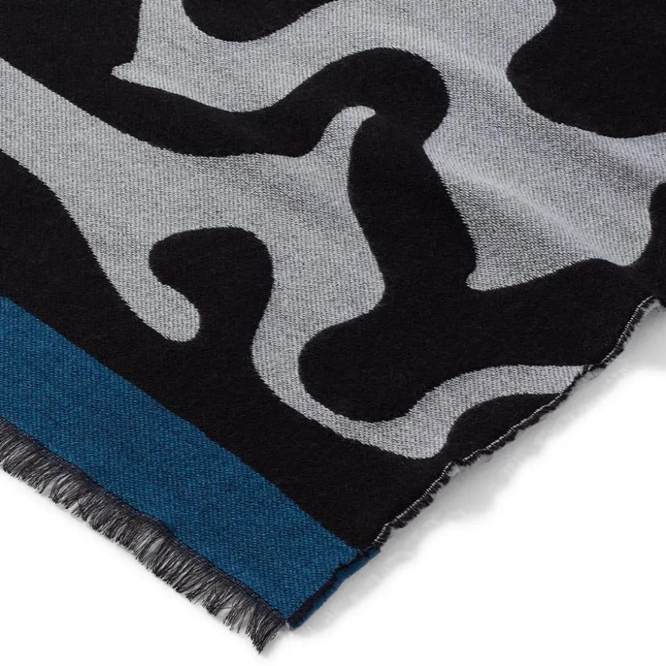 Egyptian Swirled Glass Unisex Oblong Jacquard Scarf
